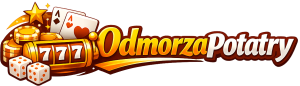 Logo w stylu kasyna na czarnym tle