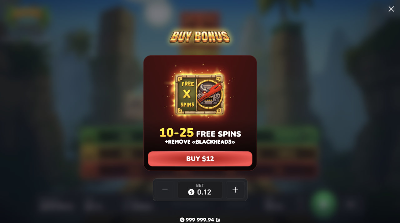 Karta Bonus Buy w Aztec Totem z ofertą od 10 do 25 Free Spins